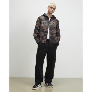 Baggy Fit Cargo Trousers in Black