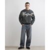 Baggy Fit Mid Wash Jeans in Blue
