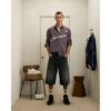 Boxy Fit Sanctuaire Check Shirt in Red