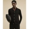 Button Through Knit Cardigan in Black