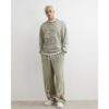 Cotton Blend Flame Joggers in Khaki