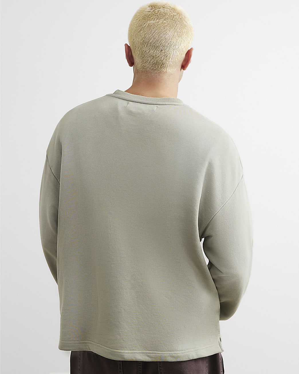 Cotton Blend Flame T-shirt in Khaki - Image 3 Cotton Blend Flame T-shirt in Khaki