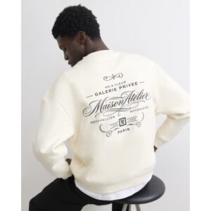 Cotton Maison Atelier Sweatshirt in Cream