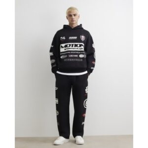 Cotton Motion Sportswear Joggers in Black