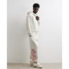 Cotton Wide Leg Shirohebi Snake Joggers in Grey