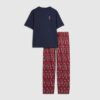 Fairisle Candy Pyjamas Set in Red