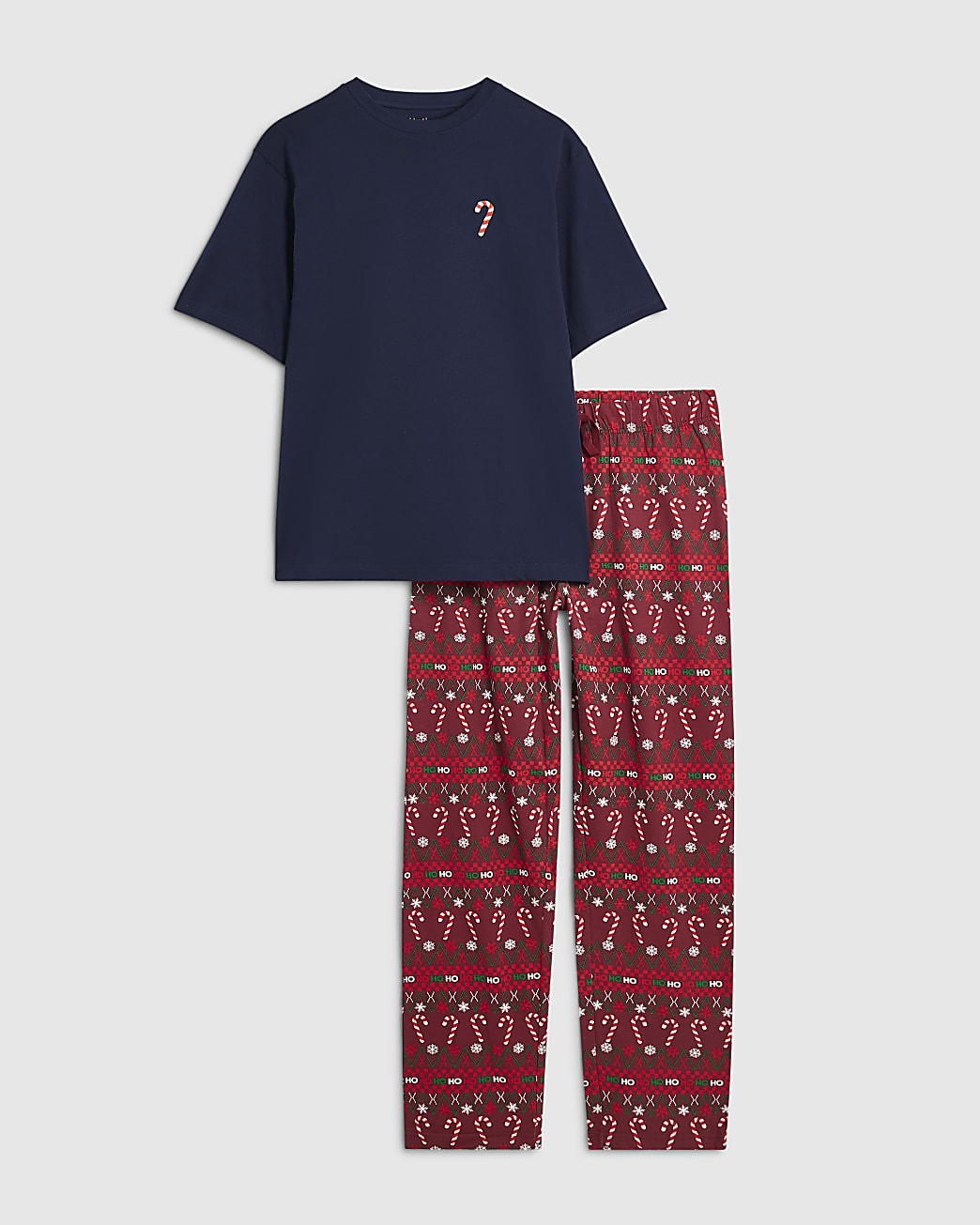 Fairisle Candy Pyjamas Set in Red - Image 2 Fairisle Candy Pyjamas Set in Red