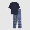 Fairisle Penguin Pyjamas Set in Navy