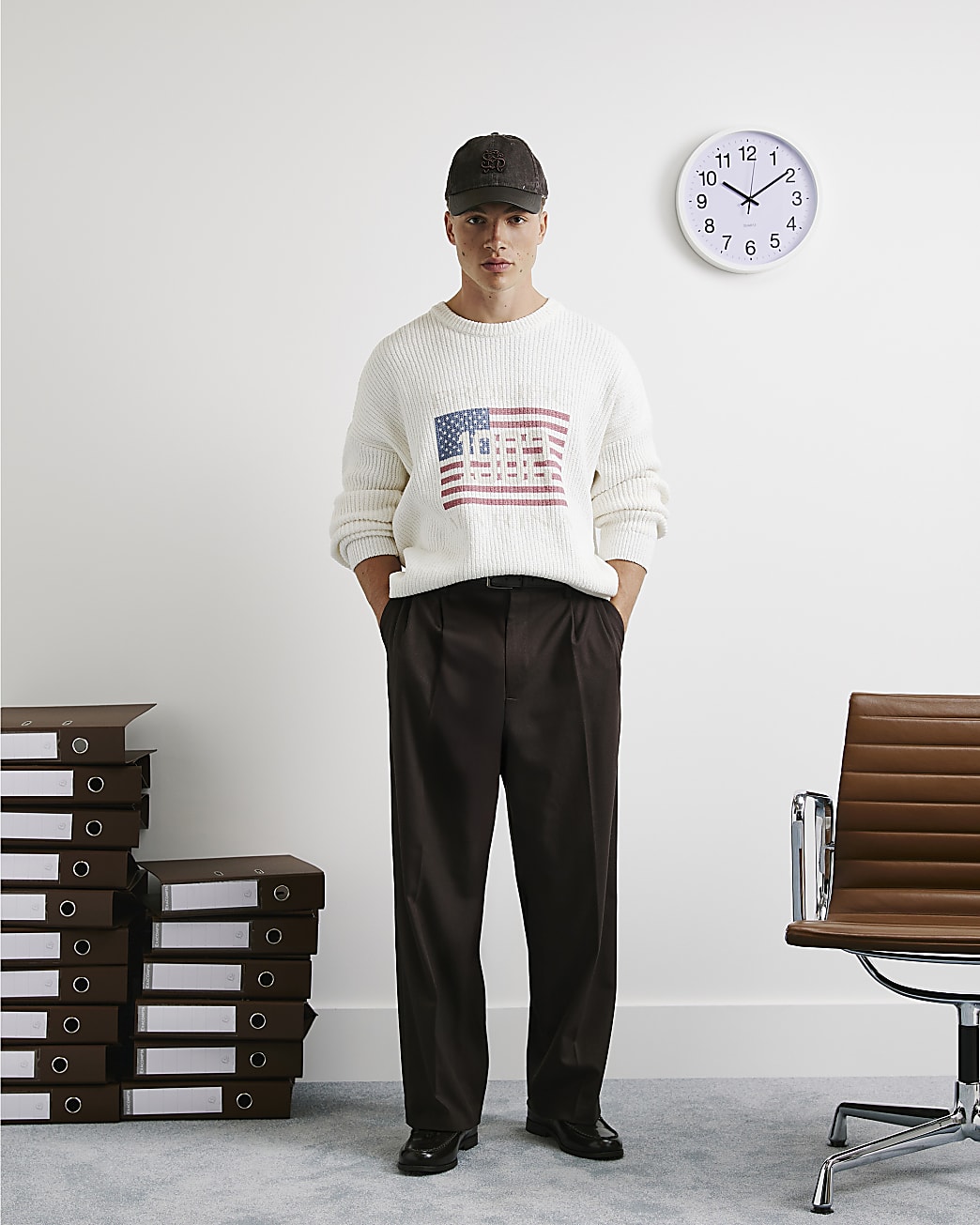 Knit Prolific Regatta Crew Jumper in Beige - Image 4 Knit Prolific Regatta Crew Jumper in Beige