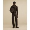 Loose Fit Cargo Trousers in Brown