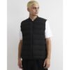 Muscle Fit Cotton Gilet in Black