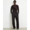 Muscle Fit Long Sleeve Jumper in Burgundy
