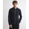 Muscle Fit Ribbed Overshirt in Black
