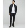 Muscle Fit Shacket in Black