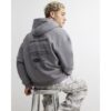 Oversized Fit Sanctuaire Hoodie in Grey