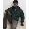 Premium Oversized Fit Cotton Hoodie in Green