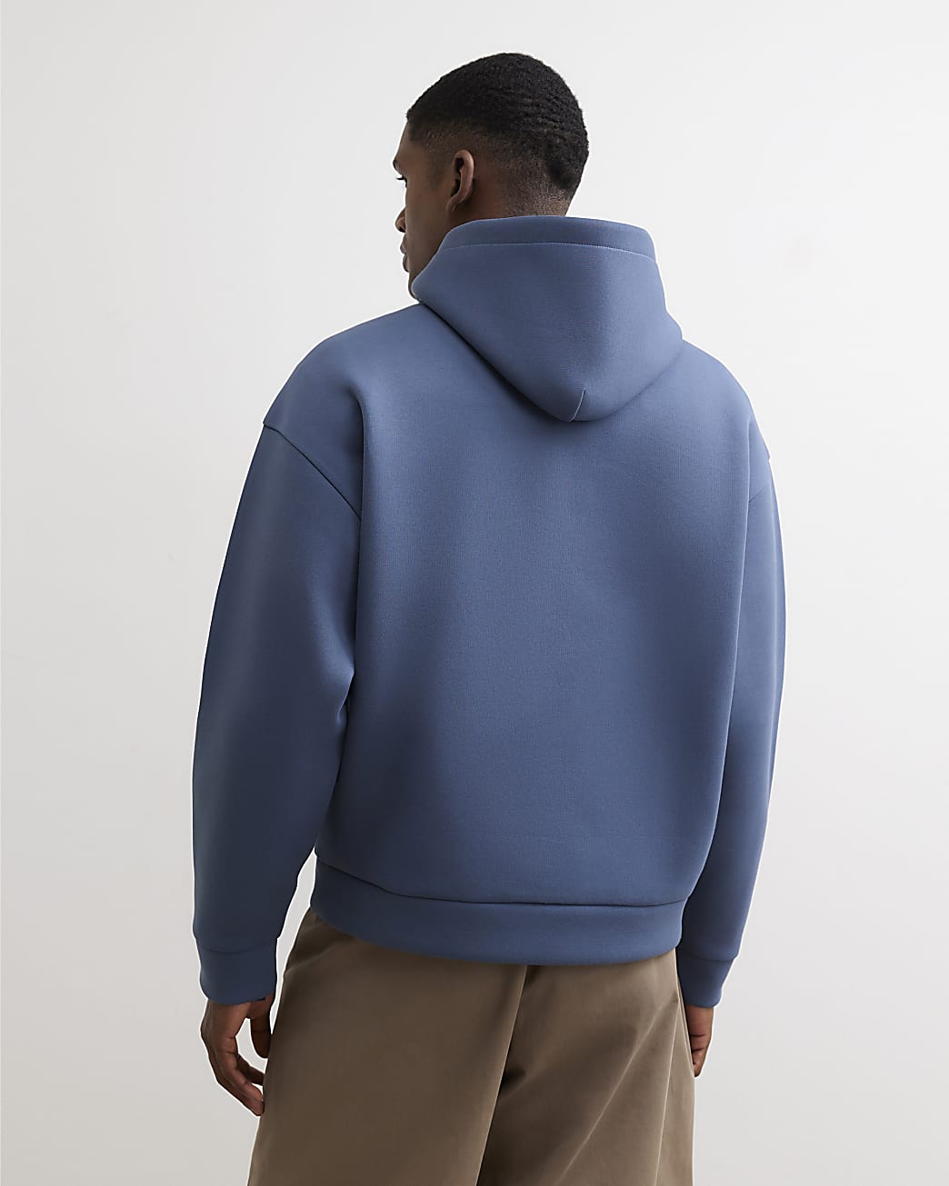 Premium Oversized Fit Hoodie in Blue - Image 3 Premium Oversized Fit Hoodie in Blue
