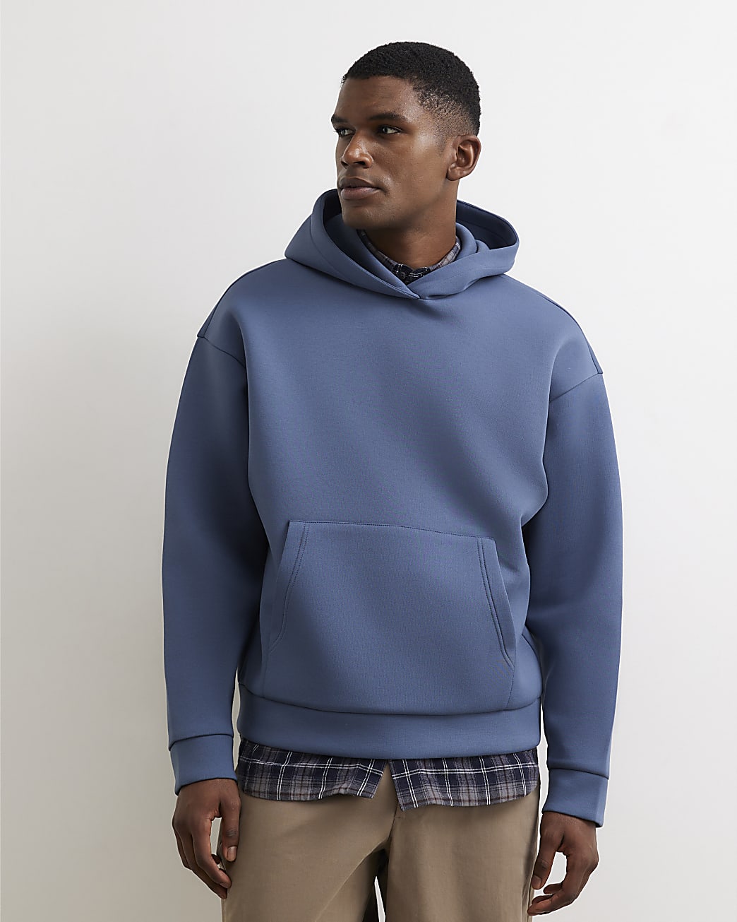 Premium Oversized Fit Hoodie in Blue - Image 4 Premium Oversized Fit Hoodie in Blue
