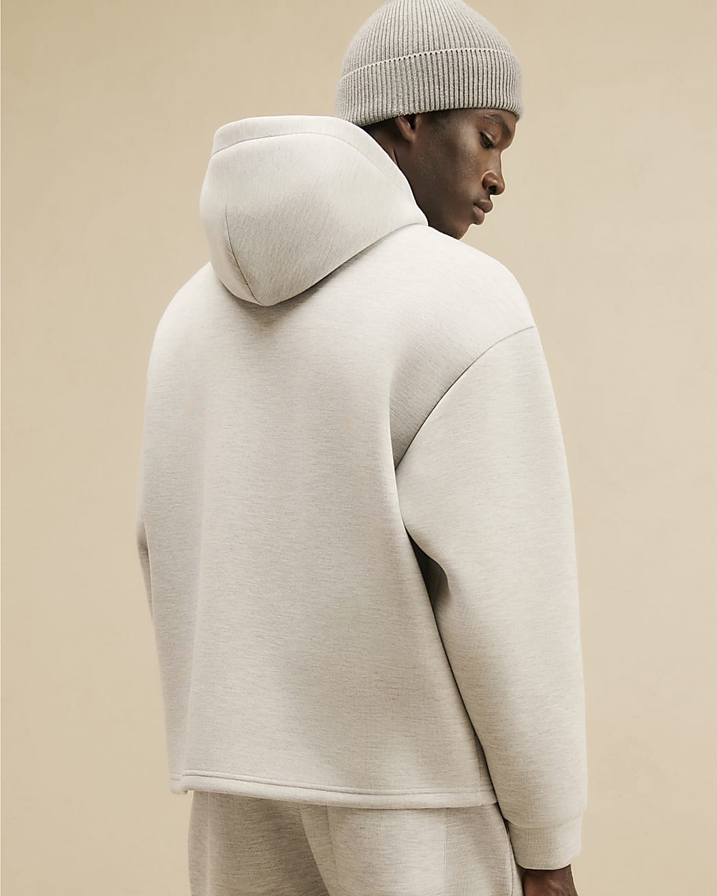 Premium Oversized Zip Through Hoodie in Grey - Image 3 Premium Oversized Zip Through Hoodie in Grey