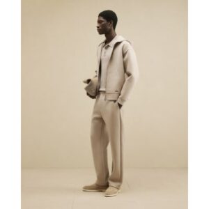 Premium Regular Fit Joggers in Beige