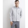Premium Slim Fit Overshirt in Grey