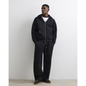 Premium Wide Leg Joggers in Black