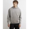 Regular Fit Cotton Blend Hoodie in Grey