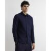 Regular Fit Flannel Long Sleeve Shirt in Navy