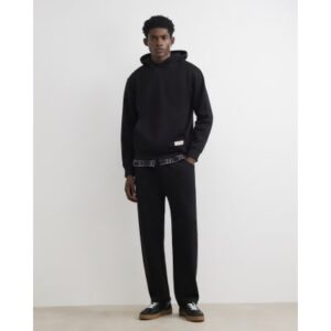 Regular Fit Sanctuaire Patch Joggers in Black