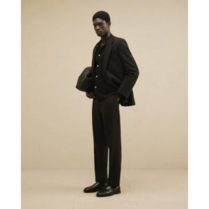 Regular Fit Suit Trousers in Black