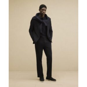 Regular Fit Suit Trousers in Navy