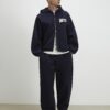 Sanctuaire Badge Wide Leg Joggers in Navy