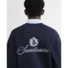 Sanctuaire Quilted Sweatshirt in Navy