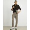 Skinny Fit Cargo Trousers in Beige