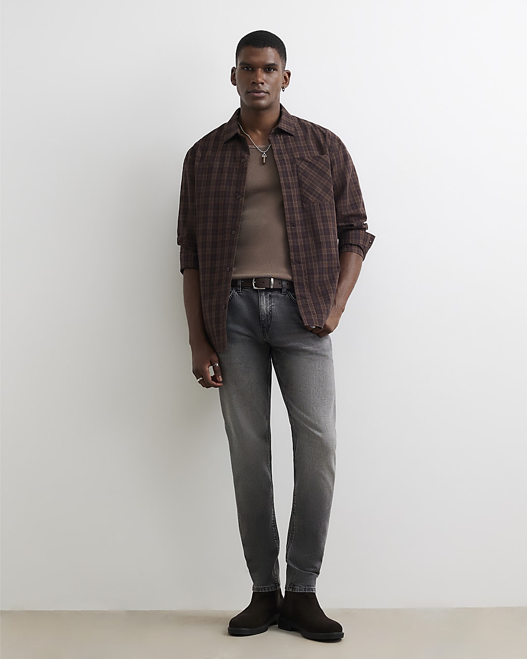 Skinny Fit Jeans in Grey - Image 2 Skinny Fit Jeans in Grey