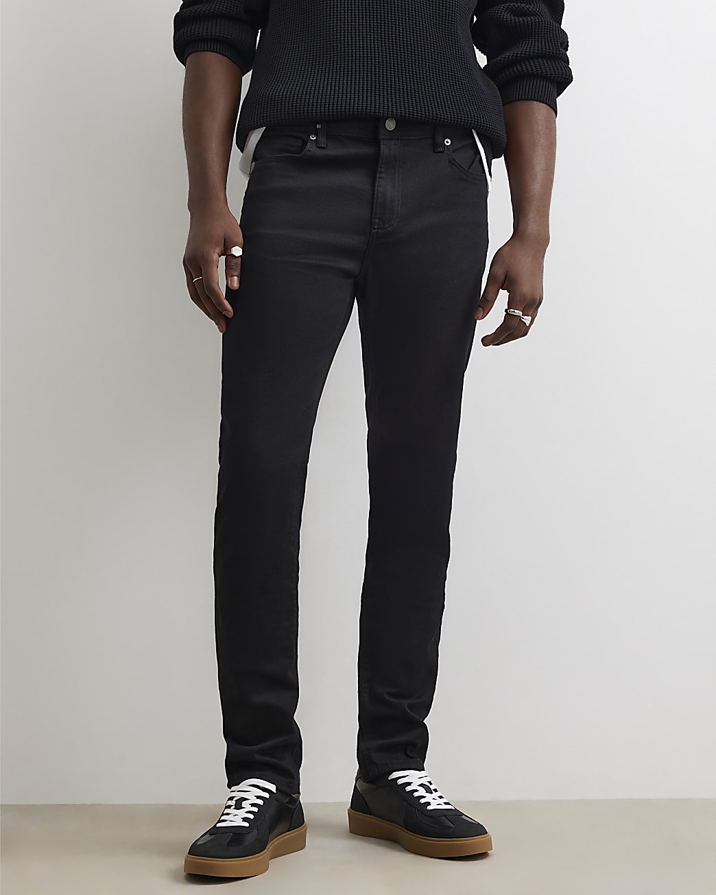 Skinny Fit Stretch Essential Jeans in Black - Image 4 Skinny Fit Stretch Essential Jeans in Black