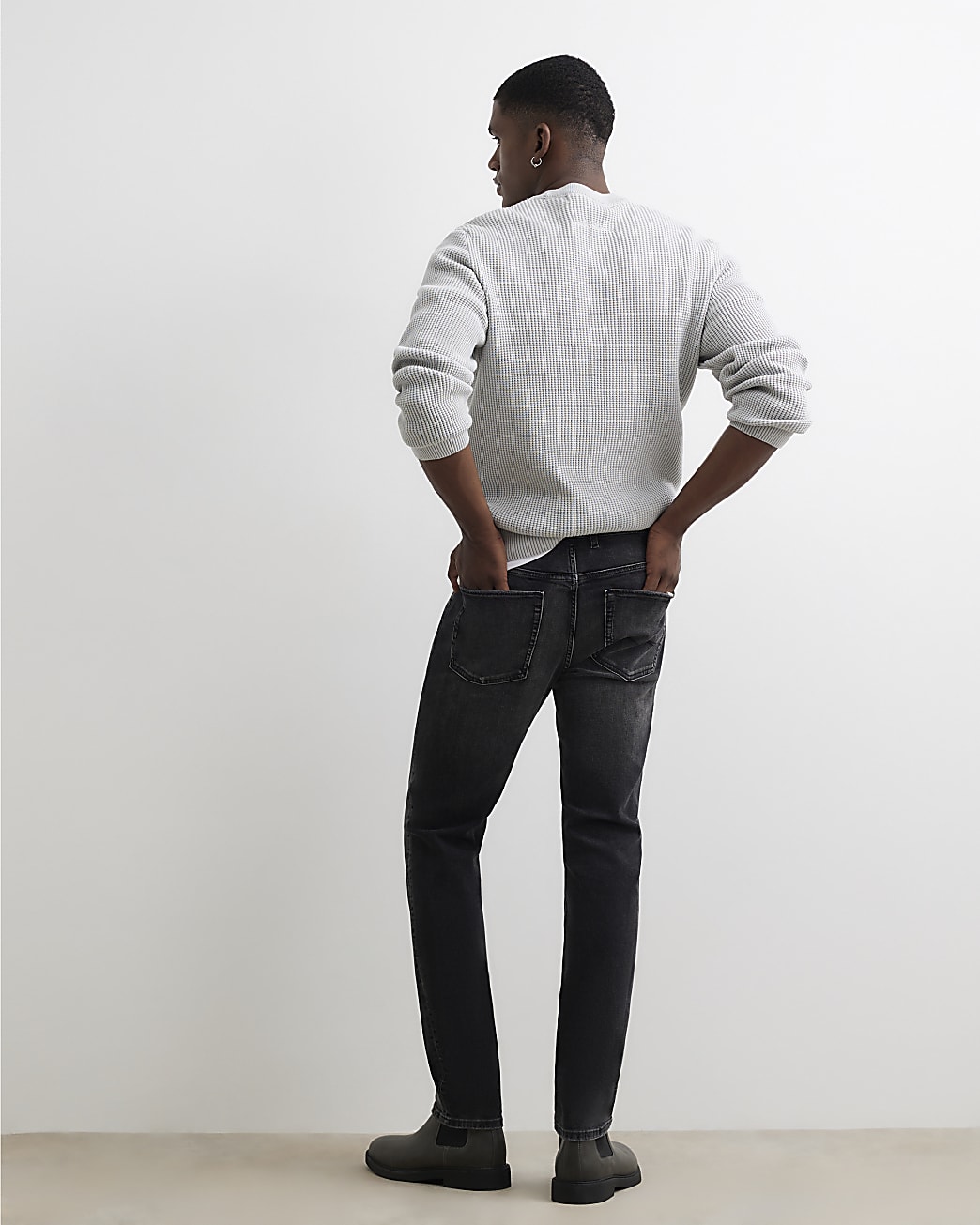 Skinny Fit Stretch Jeans in Black - Image 3 Skinny Fit Stretch Jeans in Black