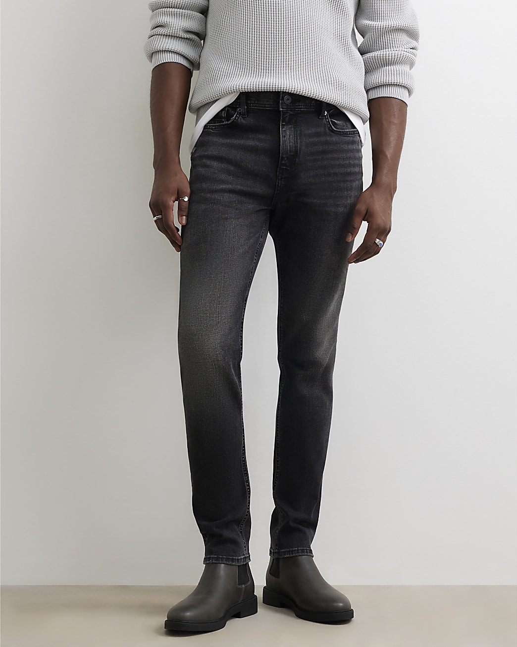 Skinny Fit Stretch Jeans in Black - Image 4 Skinny Fit Stretch Jeans in Black