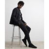 Skinny Fit Trousers in Black