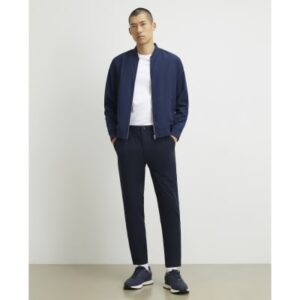Skinny Fit Trousers in Navy