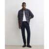 Skinny Fit Washed Jeans in Blue