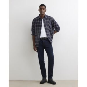 Skinny Fit Washed Jeans in Blue