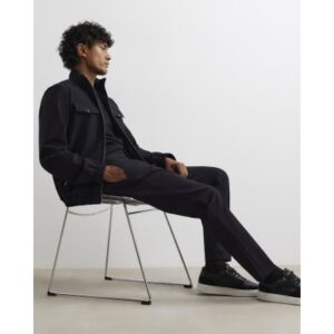 Skinny Tech Comfort Trousers in Black