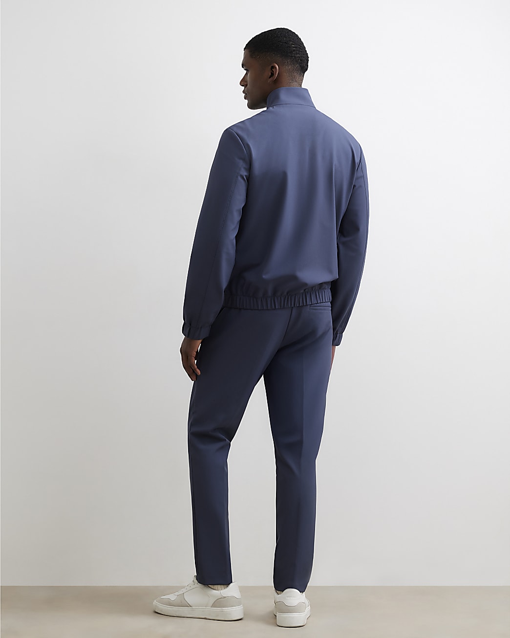 Skinny Tech Comfort Trousers in Blue - Image 3 Skinny Tech Comfort Trousers in Blue