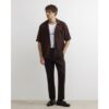 Slim Fit Cotton Blend Chino Trousers in Brown