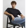 Slim Fit Cotton T-shirt in Black