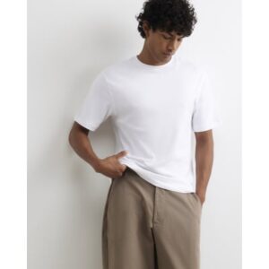 Slim Fit Cotton T-shirt in White
