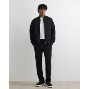 Slim Fit Elasticated Smart Joggers in Black
