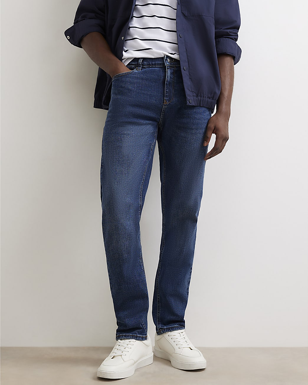 Slim Fit Jeans in Blue - Image 4 Slim Fit Jeans in Blue
