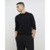 Slim Fit Knit Jumper in Black